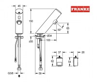 MEZCLADOR LAVABO ELECTRONICO F3V FRANKE WS